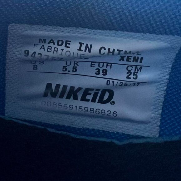 rare custom nikeID womens nike air max iD size 8 - Picture 5 of 5